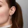 PANDORA JEWELRY Mod. ASYMMETRICAL HEART HOOP EARRINGS Produktbild-Vorschau 3