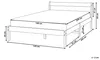 BELIANI Bett Weiß Kiefernholz mit Lattenrost 140x200 cm Produktbild-Vorschau 3