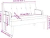 vidaXL Lavice s opěradlem černá 112x65,5x75 cm Imitace kůže Náhled obrázku produktu 7