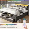 Letto imbottito Flieks 180x200cm con 2 cassetti, letto a Anteprima dell’immagine prodotto 4