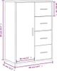 vidaXL Sideboard Weiß 60x31x84 cm Holzwerkstoff Produktbild-Vorschau 8