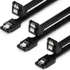 deleyCON 3x 30 cm SATA 3 Kabel Nylon Set 6 Gbit/s Produktbild-Vorschau 1