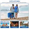 COSTWAY Strandstuhl klappbar, Campingstuhl mit Fußteil, Produktbild-Vorschau 8
