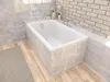 BADLAND Badewanne Rechteck Capri 120x70 mit Ablaufgarnitur Produktbild-Vorschau 5