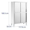 ROYAL Catering Nerezová kuchyňská skříň - 120 cm Náhled obrázku produktu 4