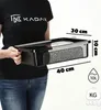 Plastikowy pojemnik KADAX 10 l z pokrywą, czarny zamykany Podgląd zdjęcia produktu 3