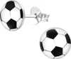 Ohrringe Ohrstecker 925 Sterling Silber mit Fußball Produktbild-Vorschau 1