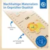 Bieco Kinder Messlatte Holz Zoo | Größenmesser Kinder Holz Produktbild-Vorschau 3