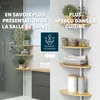 Étagère d'angle télescopique murale Bremermann à 4 étagères Voir les images du produit 5