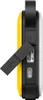 Close-up side view of a power bank showing ports and a kickstand. Produktbild-Vorschau