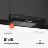 Klarstein SlimVent digestor, 60 cm podskrinkový digestor, Náhľad obrázku produktu 5