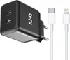USB-C Ladegerät mit 2 USB-C Anschlüssen Netzteil Universal Produktbild-Vorschau 1