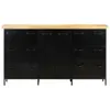 vidaXL Credenza 140x38x76 cm Legno di mango grezzo Anteprima dell’immagine prodotto 2