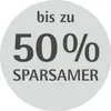A circular graphic with text indicating a discount. Produktbild-Vorschau