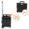 Chariot de courses pliable noir jusqu'à 18 kg avec Voir les images du produit 3