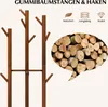 A close-up of a wooden coat rack with a speech bubble containing an image of stacked logs. Anteprima dell’immagine prodotto