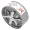 A close-up view of a blender blade assembly with a caution label. Anteprima dell’immagine prodotto