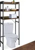 A bathroom shelf unit placed over a toilet, with toiletries and towels on the shelves. Náhled obrázku produktu