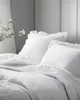 Deco4Home Bettwäsche mit Rüschen | 160x200 | Weiß Produktbild-Vorschau 2