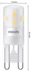 Philips 6x LED-Lampe G9 Kapsel G9 1,9W = 25W 220lm 2700K Produktbild-Vorschau 5