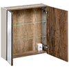 Spiegelschrank 60cm mit LED PUEBLA-56-TAUPE in taupe mit Produktbild-Vorschau 2