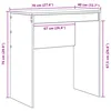 vidaXL Scrivania bianca 70 x 40 x 76 cm Anteprima dell’immagine prodotto 8