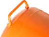 A close-up view of the top of an orange cylindrical object with a metal handle. Anteprima dell’immagine prodotto