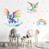 255 Wandtattoo bunte Drachen - Größe 750 x 420 mm Produktbild-Vorschau 4