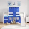 Homestyle4u Hochbett 90x200 mit Rausfallschutz mit Rutsche Produktbild-Vorschau 15