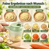 Elektrischer Gemüseschneider kabellos, 4-in-1 Mini Produktbild-Vorschau 5