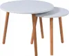 Stoliki kawowe okrągłe zestaw stolików do salonu fi 55x45 , Podgląd zdjęcia produktu 3