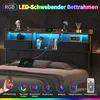 INONEFT Polsterbett 140x200cm mit USB-Ladegerät,Bett mit Produktbild-Vorschau 4