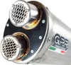 GPR Dual Edelstahl Slip-On Auspuff für Honda XL750 Transalp Produktbild-Vorschau 2