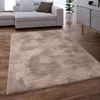 Teppich Wohnzimmer Kunstfell Shaggy Hochflor Waschbar In Produktbild-Vorschau 1