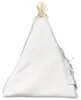 Pet teepee s polštářem Bílá 50 x 50 x 60 cm Polyester Náhled obrázku produktu 6