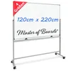 A mobile and rotatable whiteboard on a stand. Produktbild-Vorschau