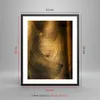 Gerahmtes Poster - Schwarzer Rahmen - Abstraktion Gold Produktbild-Vorschau 5