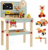 COSTWAY Werkbank Kinder Holz, Werkzeugbank mit Tafel & Produktbild-Vorschau 1