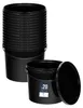Secchio BenBow con coperchio 10L x20 nero - sicuro per gli Anteprima dell’immagine prodotto 1