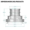 Raccordo Wiltec Storz C Raccordo a pressione da 52 mm con Anteprima dell’immagine prodotto 3