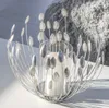 GILDE Windlicht, "Trevi", Blattmotiv, Metall, silberfarben, Produktbild-Vorschau 4