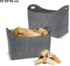 2 Stück Kaminholztasche aus Filz Holzkorb Kaminholzkorb Produktbild-Vorschau 1