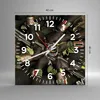 Wanduhr - Quadrat - Glasuhr - Äthiopien Ritual Stamm - Produktbild-Vorschau 3