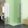 MIQU Duschkabine90 x 90 cm Eckeinstieg Duschwand Produktbild-Vorschau 2