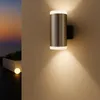 MeLiTec LED-Wandleuchte, Up- and Down-Light rund, matt Produktbild-Vorschau 1