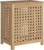 vidaXL Wäschebehälter 50x35x60 cm Massivholz Teak Produktbild-Vorschau 3