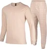 HEYO Herren Schlafanzug aus Baumwolle Pyjama Lang mit Produktbild-Vorschau 2