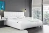 Polsterbett Bett Doppelbett MARLON Kunstleder Weiss Produktbild-Vorschau 1