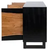 home24 Massives Sideboard - Akazie / Akazie Schwarz Produktbild-Vorschau 7