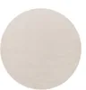 A plain, round, light beige rug is shown from a top-down perspective against a white background. Produktbild-Vorschau